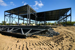 Steel frame construction for buildings, factories, bridges and so much more